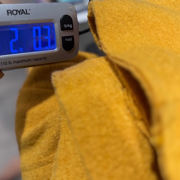 Tahari Wool Blend Open Front Duster Coat Womens Small Mustard Yellow EUC - Picture 11 of 11